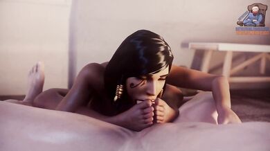 Pharah Gets Her Toes Sucked While Getting Fucked - Batyastudio