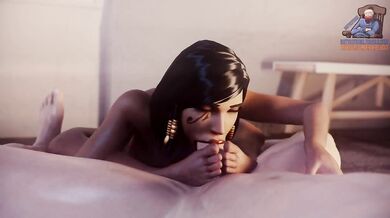 Pharah Gets Her Toes Sucked While Getting Fucked - Batyastudio