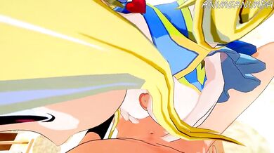 Natsu gets boned by Lucy in Fairy Tail