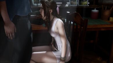 Aerith's Seductive BJ Session [Black & White]