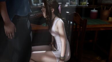 Aerith's Seductive BJ Session [Black & White]