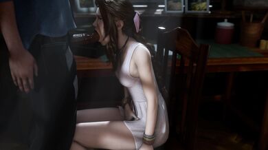 Aerith's Seductive BJ Session [Black & White]