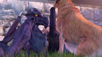 Golden Retriever Blows Ridley's Backdoor in the Alley