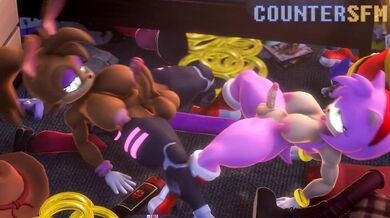 Furry Fuck Fest: Bunnie and Amy Go Ham in the Hood
