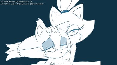 Hairless Soul's Beachside Bunnies with Sticks the Badger and Blaze the Cat: A Blowjob Bonanza