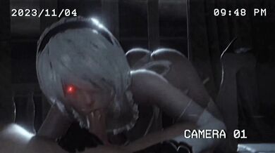 Slutty 2B's Sinful Halloween Fuckfest