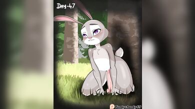 Judy Hopps Gets a Taste of the Big City on Day 47 of Zootopia (Tunkychunky69)