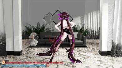 Li Sushang's Erotic Adventure: Honkai Impact, Hentai Knights, and the MMD Undress Dance - A Tale of Black Wicks