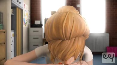 Golden shower surprise for Kate in the morning