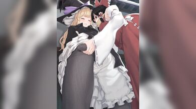 Marisa gets fucked hard by Reimu