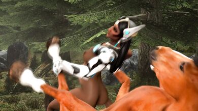 The Bartender Gets Hosed Down by a Horse in Horse Video 110