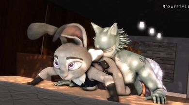 Judy's Wet Dream Come True: Legosi the Lion Pounds Her from Behind