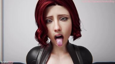 Sucking and Fucking the Black Widow on the Casting Couch (Uncut Edition)