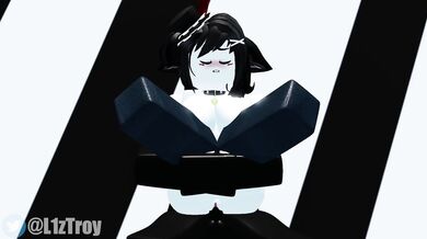 Cartoon boy plows Liz in raunchy Roblox fuckfest