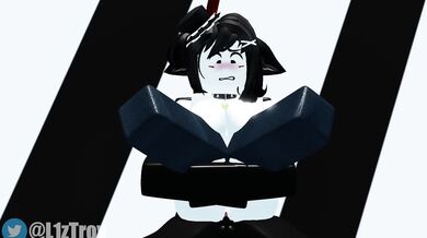 Cartoon boy plows Liz in raunchy Roblox fuckfest