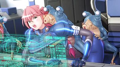 Space Beast's Throbbing Cock Drives The Captain Wild In Interstellar Sex Romp!