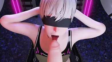 Rough Peterraynor Banging His Pet Robot 2B While Forcing Her to Serve Him with Pleasure in '2B Dominating 9S'
