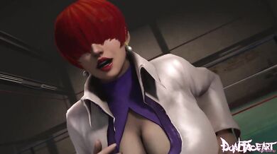 Sweaty Shermie's Sexy Workout Session Ends with a Hardcore Fuck