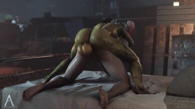 Harley Quinn And Poison Ivy Get Dirty With Doggy Style Action In Amazonium