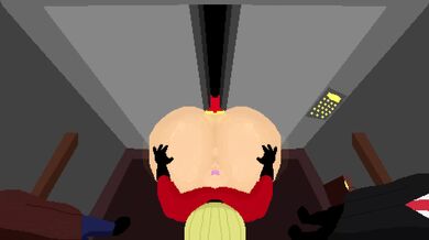 [4K] Elastic MILF Gets Trapped in a Flexible Doorway