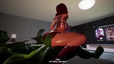 Black Widow's Ass Destroyed By Hulk's Giant Cock