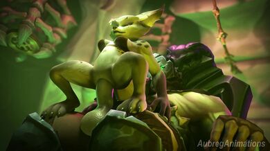 Spooky Fucking Foxes by AubregAnimations