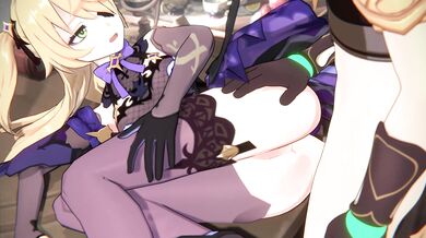 Anal Lover Fischl Gets Naked on HorizontalSlope [Clothed]