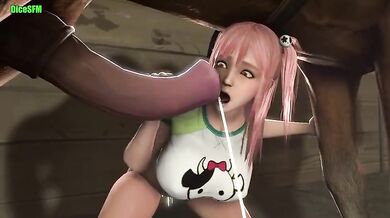 The Splashing Horse Cum Bucket Orgy