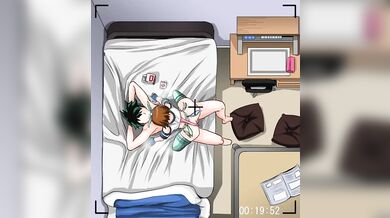 Uraraka's Top-Down Fuck Fest with Deku