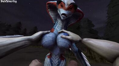 DahSharky's Snakkadon XXX Parody: All-Star Cumshot Orgy