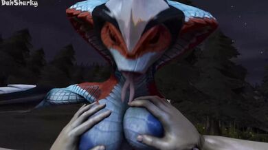 DahSharky's Snakkadon XXX Parody: All-Star Cumshot Orgy