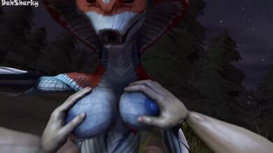 DahSharky's Snakkadon XXX Parody: All-Star Cumshot Orgy