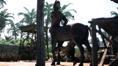 Female Lizard Gets Fucked by Centaur in Carnal Instinct