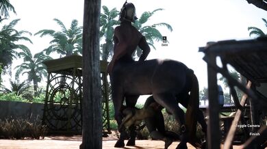 Female Lizard Gets Fucked by Centaur in Carnal Instinct