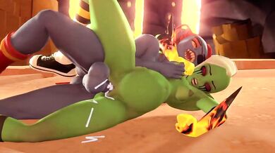 Lord Dominator gets filled with Undyne's hot cum