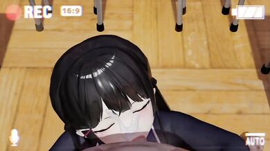 Tsukino Mito's Cum-filled Throat Binge [pastakudasai]