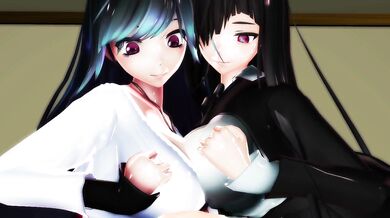 MMD Masturbation Marathon: Komachi and Milk's Endless Breast Sucking Bonanza
