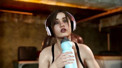 Sweaty Claire's Steamy Workout: The Fitness Center Fantasy