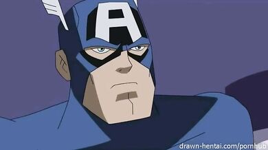 Captain America and Wonder Woman Get Drawn in Hentai Porn