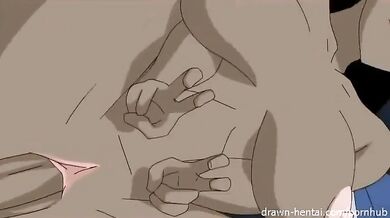 Captain America and Wonder Woman Get Drawn in Hentai Porn