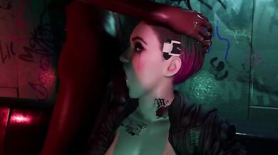 Judy the Black Cyber Slut of 2077