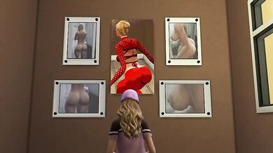 Mother-Daughter Incestual Musings in Sims 4 Lesbian Porn Fest